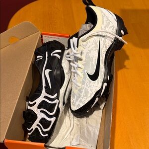 Nike Black and White Sports Cleats